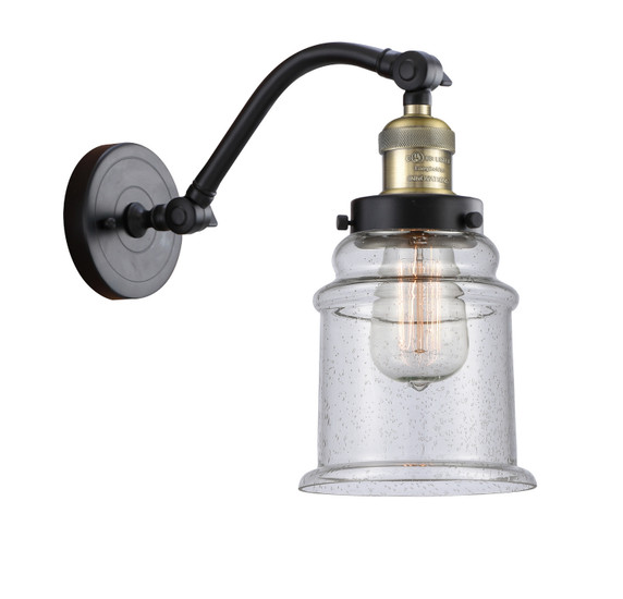 Sconces Single Glass by Innovations ( 405 | 515-1W-BAB-G184-LED Franklin Restoration ) 