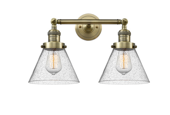 Bathroom Fixtures Two Lights by Innovations ( 405 | 208-AB-G44-LED Franklin Restoration ) 