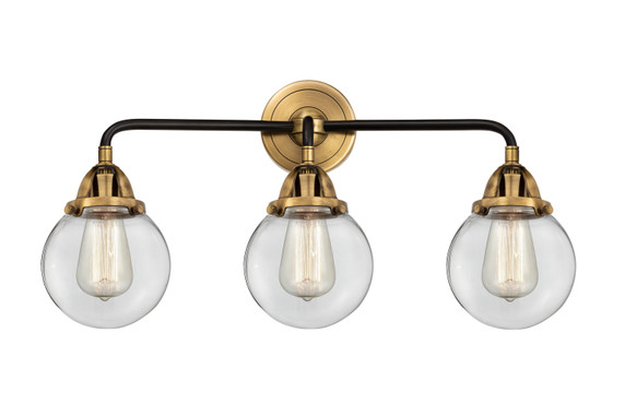 Bathroom Fixtures Three Lights by Innovations ( 405 | 288-3W-BAB-G202-6 Nouveau 2 ) 