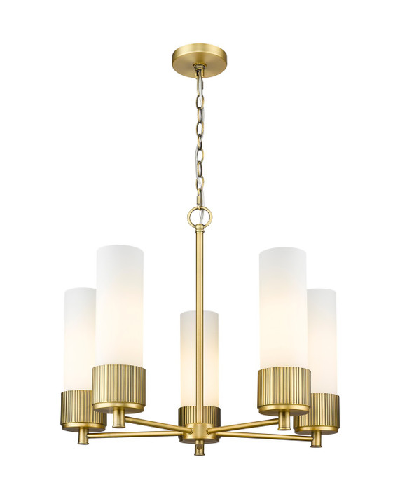 Mid. Chandeliers Glass Up by Innovations ( 405 | 428-5CR-BB-G428-12WH Downtown Urban ) 
