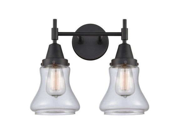 Bathroom Fixtures Two Lights by Innovations ( 405 | 447-2W-BK-G192-LED Caden ) 