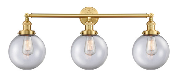 Bathroom Fixtures Three Lights by Innovations ( 405 | 205-SG-G202-8 Franklin Restoration ) 