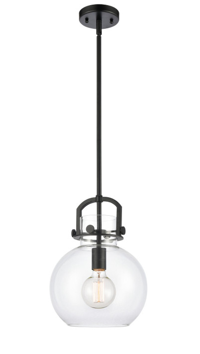 Mini Pendants Glass Down by Innovations ( 405 | 410-1SM-BK-G410-10CL Downtown Urban ) 