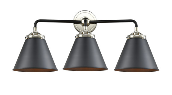 Bathroom Fixtures Three Lights by Innovations ( 405 | 284-3W-BPN-M13-BK Nouveau ) 