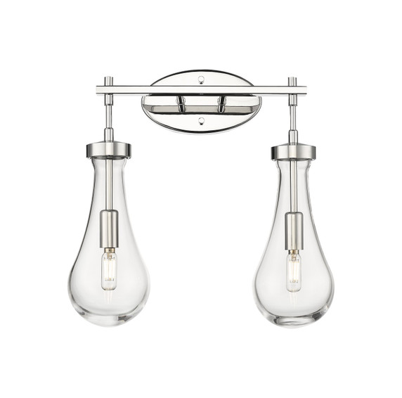 Bathroom Fixtures Two Lights by Innovations ( 405 | 451-2W-PN-G451-5CL Downtown Urban ) 