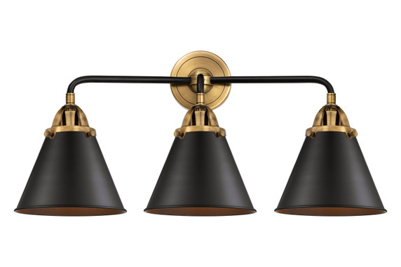 Bathroom Fixtures Three Lights by Innovations ( 405 | 288-3W-BAB-M13-BK-LED Nouveau 2 ) 