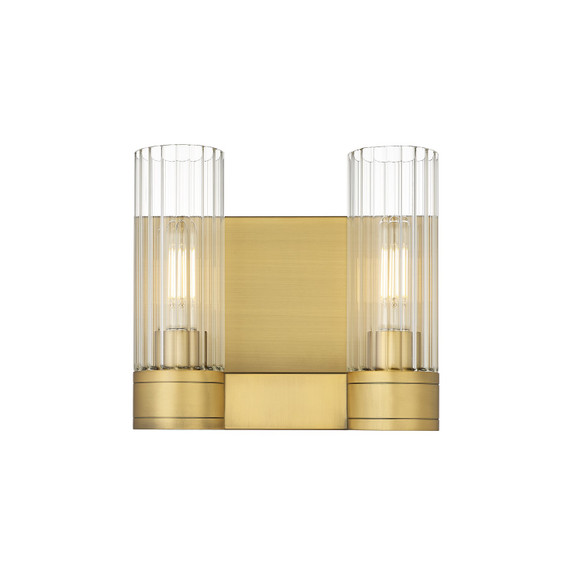 Bathroom Fixtures Two Lights by Innovations ( 405 | 429-2W-BB-G429-8CL Downtown Urban ) 