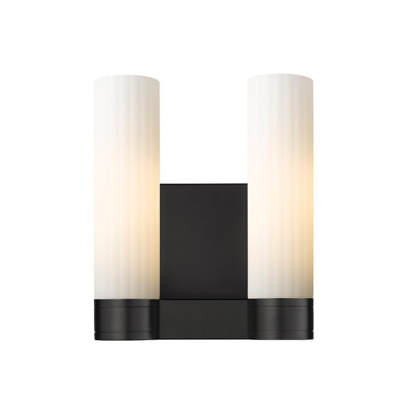 Bathroom Fixtures Two Lights by Innovations ( 405 | 429-2W-BK-G429-11WH Downtown Urban ) 