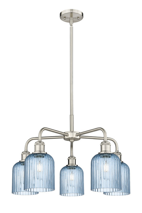 Mid. Chandeliers Glass Down by Innovations ( 405 | 516-5CR-SN-G559-5BL Downtown Urban ) 