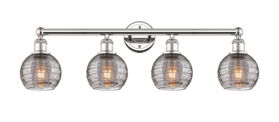 Bathroom Fixtures Four Lights by Innovations ( 405 | 616-4W-PN-G1213-6SM Edison ) 