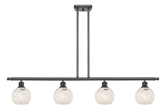 Linear/Island 4 Light + by Innovations ( 405 | 516-4I-OB-G1216-6WM Ballston ) 