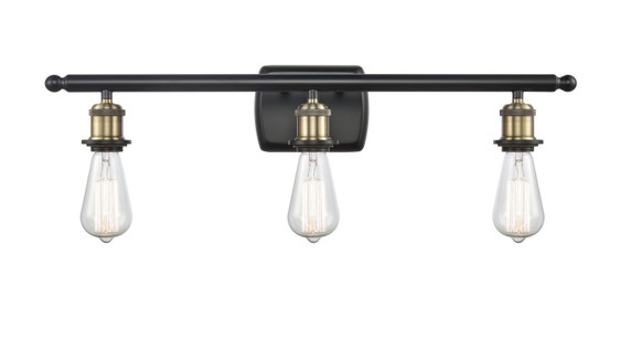Bathroom Fixtures Three Lights by Innovations ( 405 | 516-3W-BAB-LED Ballston ) 