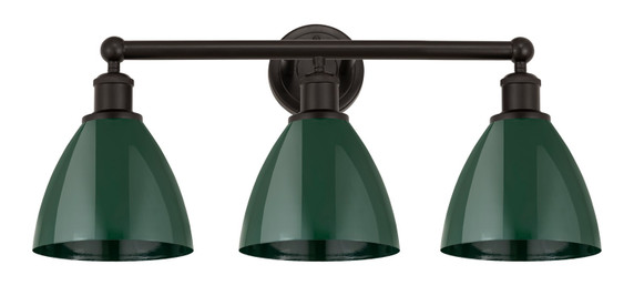 Bathroom Fixtures Three Lights by Innovations ( 405 | 616-3W-OB-MBD-75-GR Edison ) 