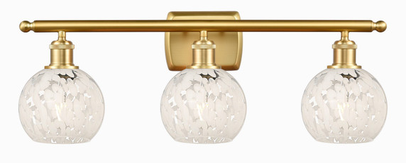 Bathroom Fixtures Three Lights by Innovations ( 405 | 516-3W-SG-G1216-6WM Ballston ) 