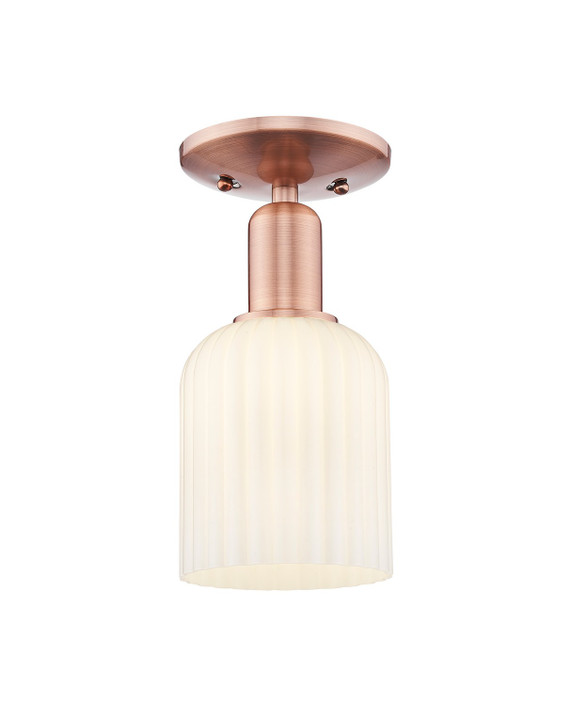 Semi-Flush Mts. Glass Down by Innovations ( 405 | 716-1C-AC-G559-5GWH Arcadia ) 