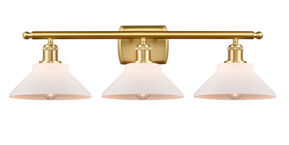 Bathroom Fixtures Three Lights by Innovations ( 405 | 516-3W-SG-G131 Ballston ) 