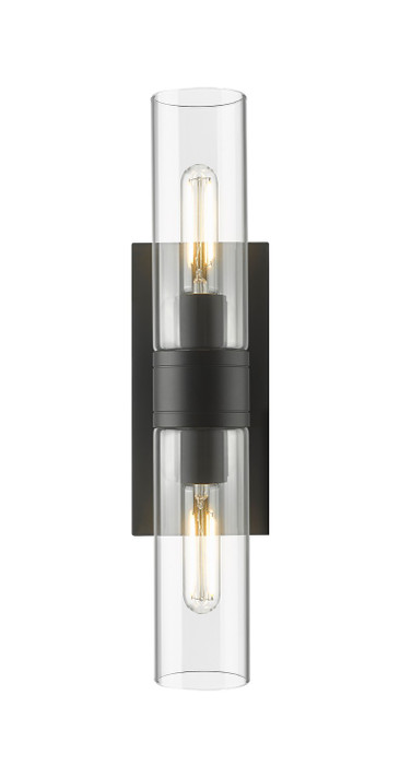 Bathroom Fixtures Cylindrical / Linear by Innovations ( 405 | 617-2W-BK-G617-8CL Downtown Urban ) 