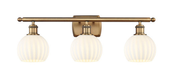 Bathroom Fixtures Three Lights by Innovations ( 405 | 516-3W-BB-G1217-6WV Ballston ) 