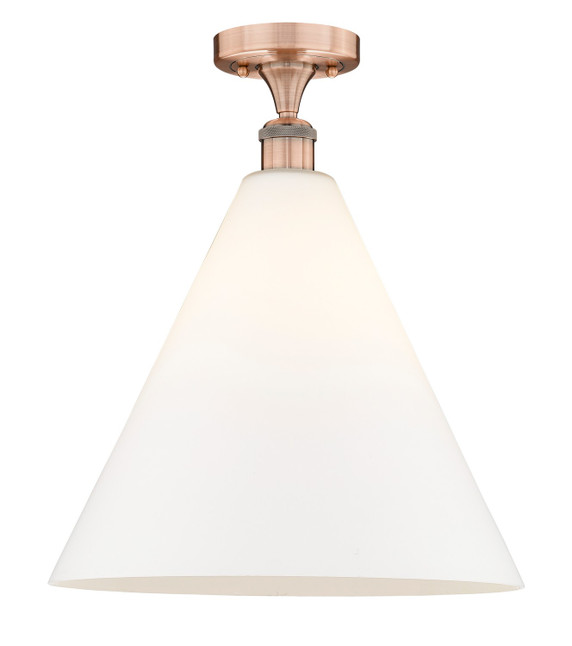 Semi-Flush Mts. Glass Down by Innovations ( 405 | 616-1F-AC-GBC-161 Edison ) 