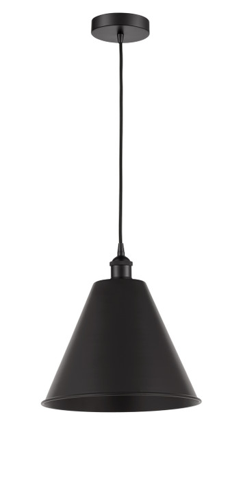 Pendants Metal Shade by Innovations ( 405 | 616-1P-BK-MBC-12-BK-LED Edison ) 
