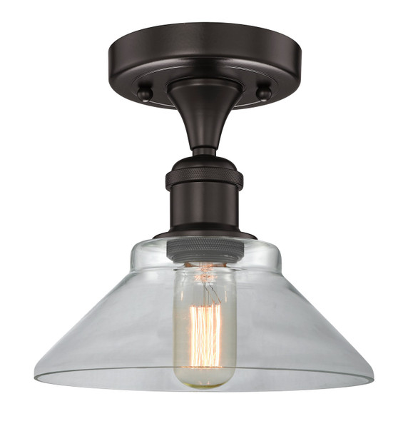 Semi-Flush Mts. Glass Down by Innovations ( 405 | 616-1F-OB-G132 Edison ) 