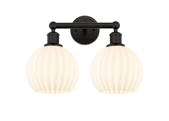 Bathroom Fixtures Two Lights by Innovations ( 405 | 616-2W-OB-G1217-8WV Edison ) 