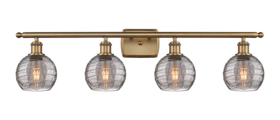 Bathroom Fixtures Four Lights by Innovations ( 405 | 516-4W-BB-G1213-6SM Ballston ) 