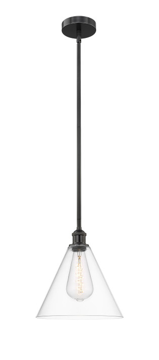 Mini Pendants Glass Down by Innovations ( 405 | 616-1S-BK-GBC-122 Edison ) 