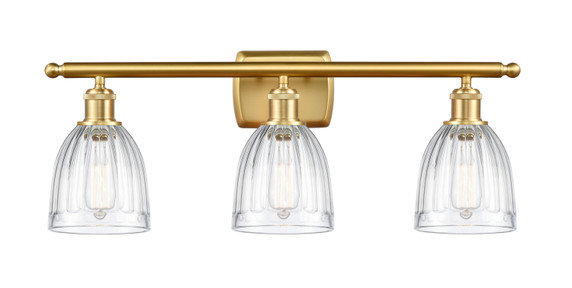 Bathroom Fixtures Three Lights by Innovations ( 405 | 516-3W-SG-G442-LED Ballston ) 