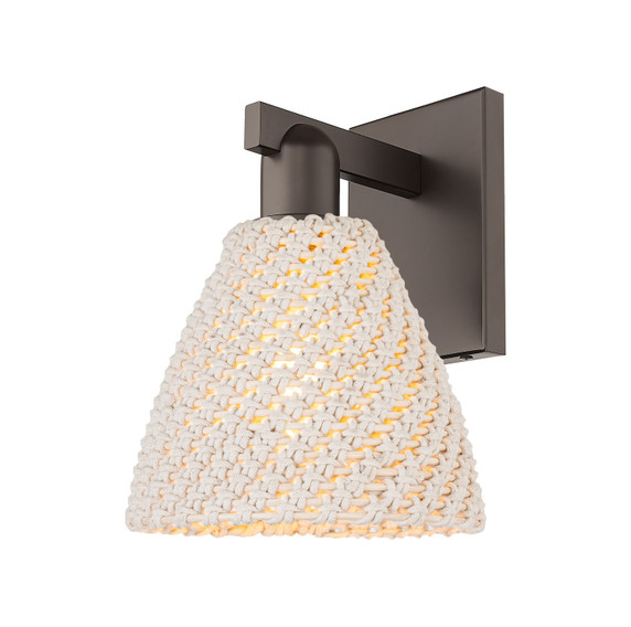 Sconces Single Glass by Innovations ( 405 | 716-1W-OB-NBD-75-NAT Arcadia ) 