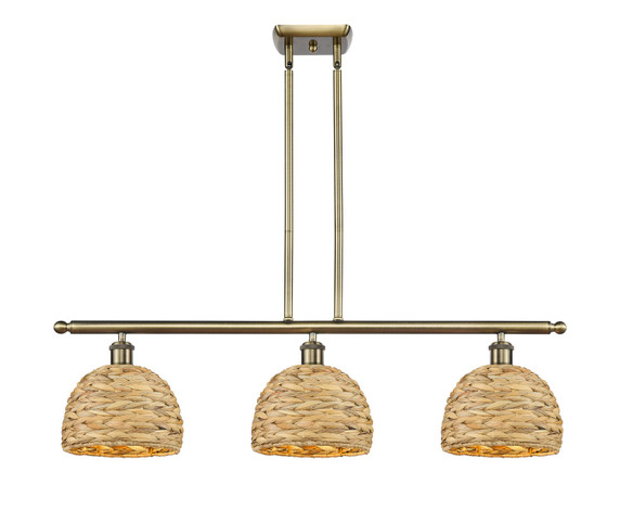Linear/Island 3 Light Bar by Innovations ( 405 | 516-3I-SG-RBD-8-NAT Ballston ) 