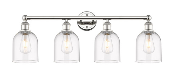Bathroom Fixtures Four Lights by Innovations ( 405 | 616-4W-PN-G558-6CL Edison ) 