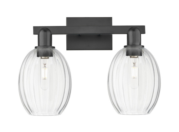 Bathroom Fixtures Two Lights by Innovations ( 405 | 716-2W-BK-G459-6CL Arcadia ) 