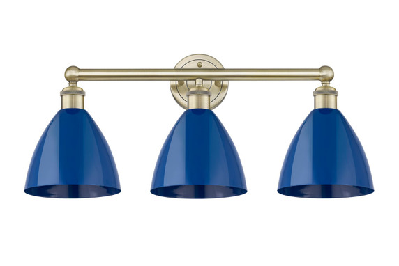 Bathroom Fixtures Three Lights by Innovations ( 405 | 616-3W-AB-MBD-75-BL Edison ) 