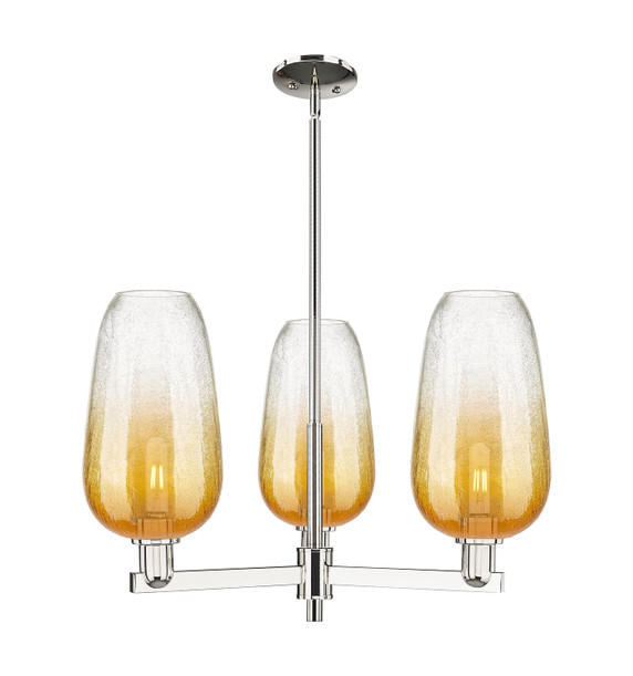 Mid. Chandeliers Glass Up by Innovations ( 405 | 716-3CR-PN-G484-7AM Arcadia ) 