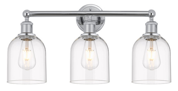 Bathroom Fixtures Three Lights by Innovations ( 405 | 616-3W-PC-G558-6CL Edison ) 
