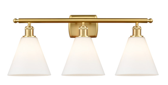 Bathroom Fixtures Three Lights by Innovations ( 405 | 516-3W-SG-GBC-81 Ballston ) 