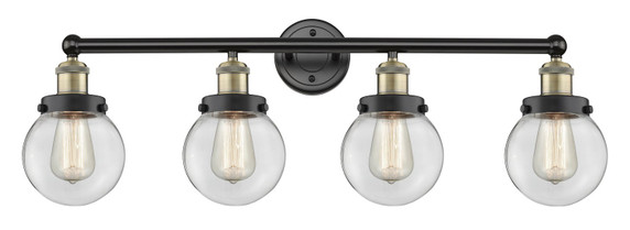 Bathroom Fixtures Four Lights by Innovations ( 405 | 616-4W-BAB-G202-6 Edison ) 