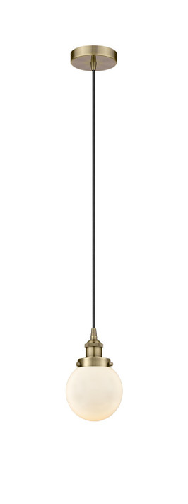 Mini Pendants Glass Down by Innovations ( 405 | 616-1PH-AB-G201-6 Edison ) 