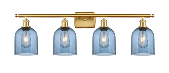 Bathroom Fixtures Four Lights by Innovations ( 405 | 516-4W-SG-G558-6BL Ballston ) 