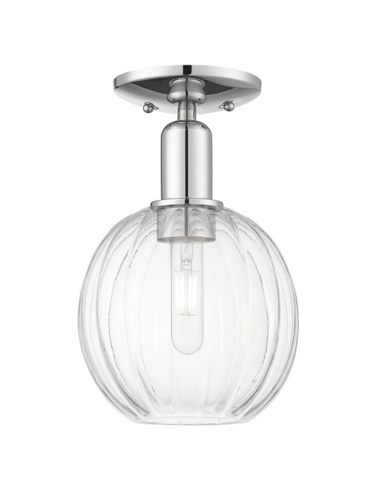 Semi-Flush Mts. Glass Down by Innovations ( 405 | 716-1C-PC-G458-7CL Arcadia ) 
