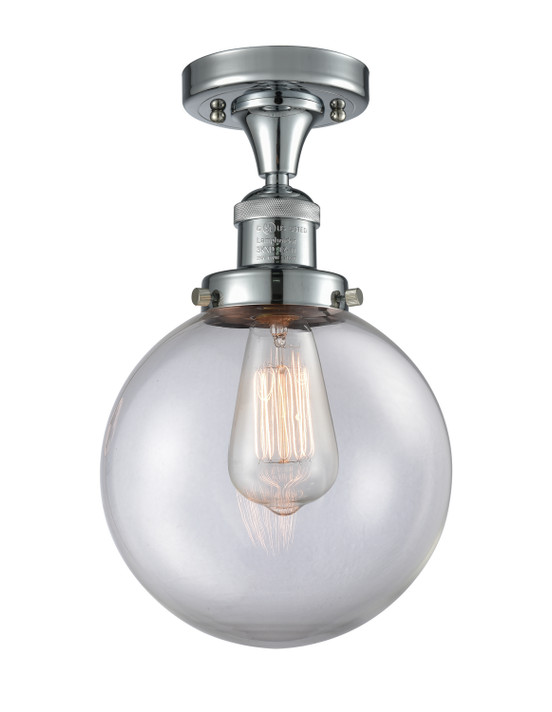 Semi-Flush Mts. Glass Down by Innovations ( 405 | 517-1CH-PC-G202-8-LED Franklin Restoration ) 