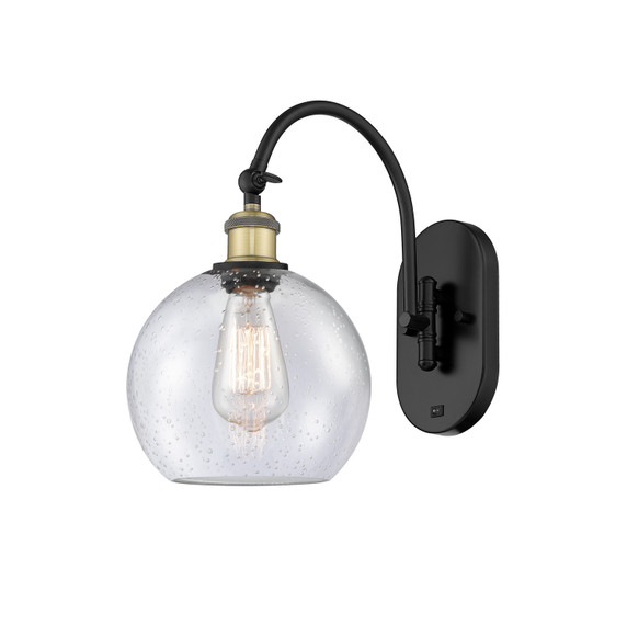 Sconces Single Glass by Innovations ( 405 | 518-1W-BAB-G124-8 Ballston ) 