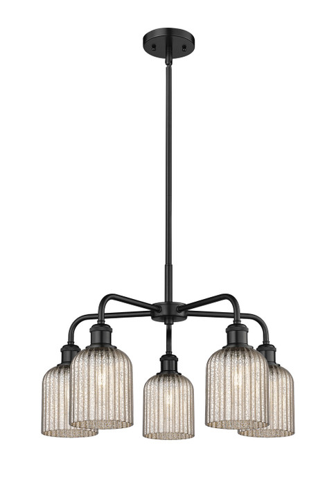 Mid. Chandeliers Glass Down by Innovations ( 405 | 516-5CR-BK-G559-5ME Downtown Urban ) 