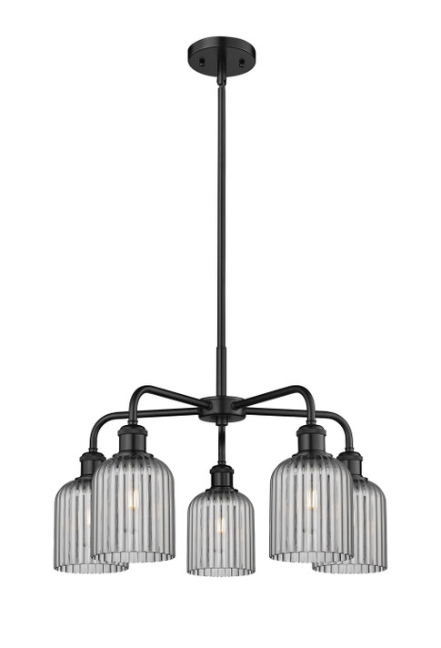 Mid. Chandeliers Glass Down by Innovations ( 405 | 516-5CR-BK-G559-5SM Downtown Urban ) 