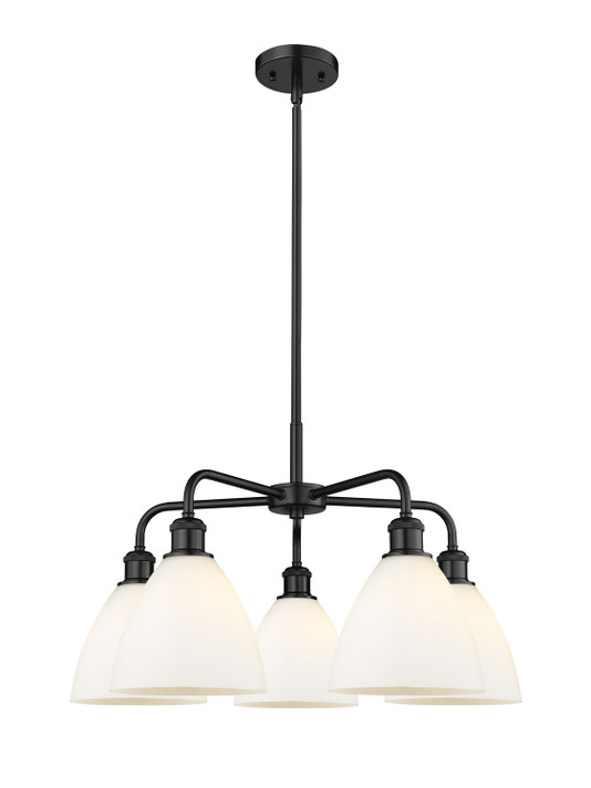 Mid. Chandeliers Glass Down by Innovations ( 405 | 516-5CR-BK-GBD-751 Ballston ) 