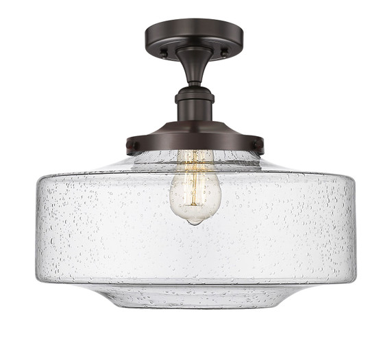 Semi-Flush Mts. Glass Down by Innovations ( 405 | 616-1F-OB-G694-16 Franklin Restoration ) 