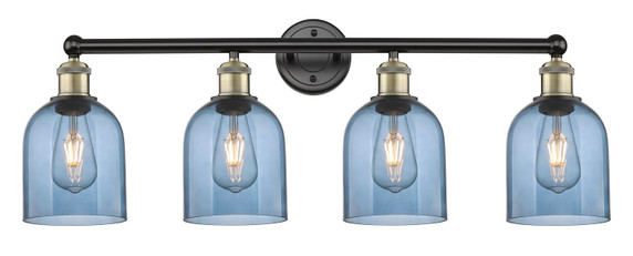Bathroom Fixtures Four Lights by Innovations ( 405 | 616-4W-BAB-G558-6BL Edison ) 