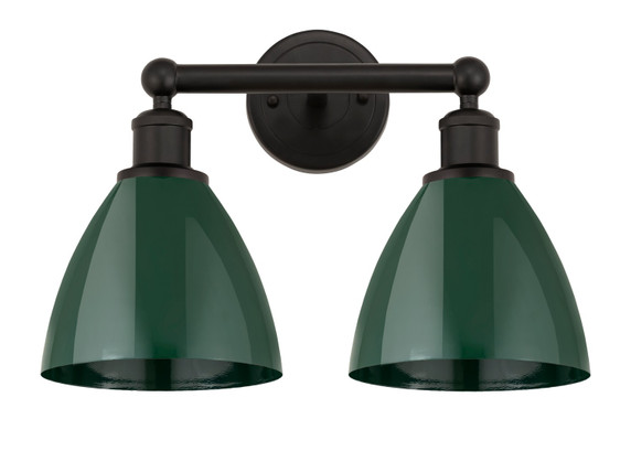 Bathroom Fixtures Two Lights by Innovations ( 405 | 616-2W-OB-MBD-75-GR Edison ) 