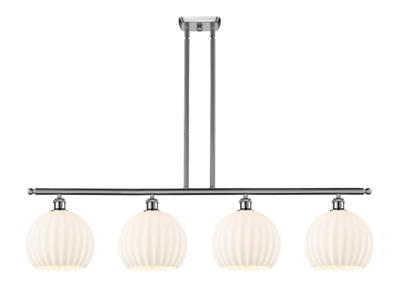 Linear/Island 4 Light + by Innovations ( 405 | 516-4I-SN-G1217-10WV Ballston ) 